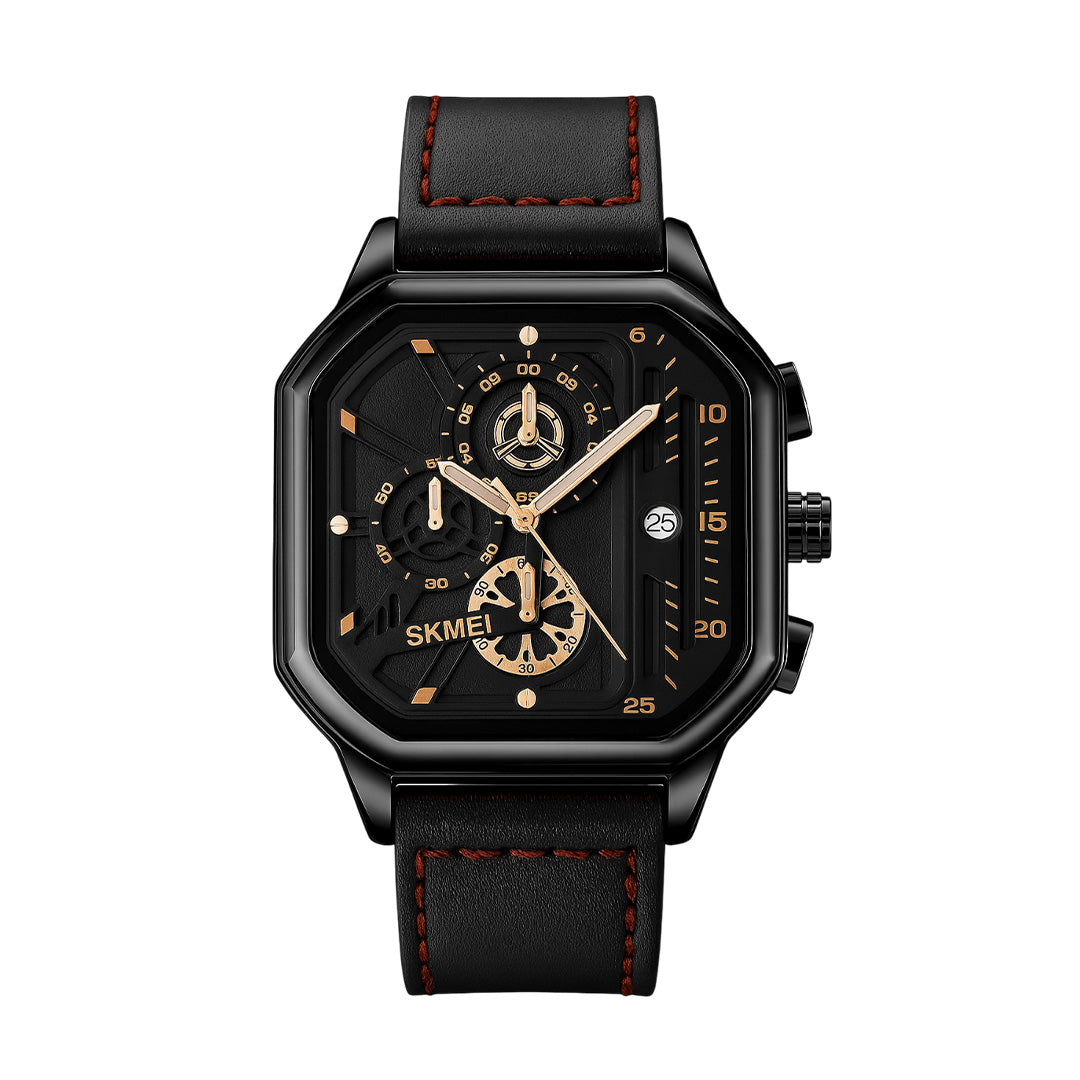 Luxury SKMEI Black Gold Accents
