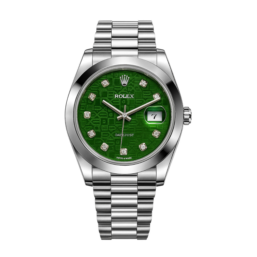 Rolex Date Just Green Dial